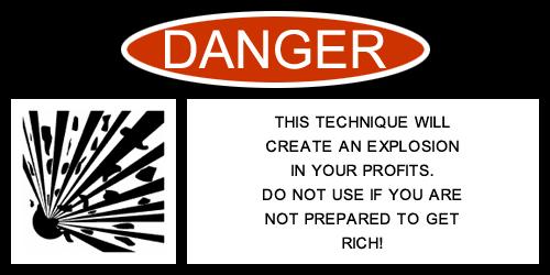 Warning label created by the warning label generator